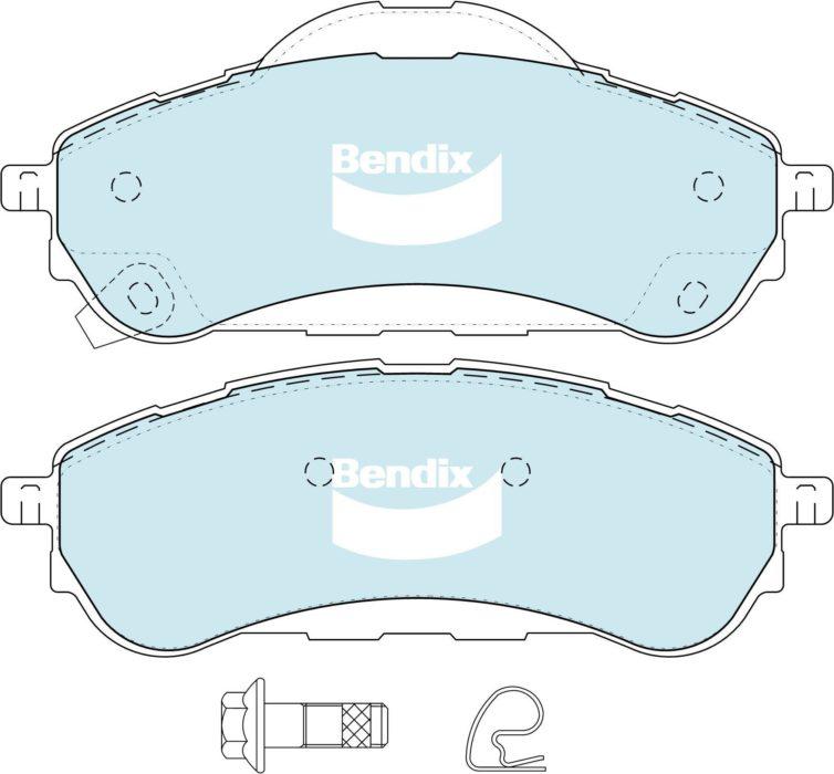 Bendix 4x4 Brake Pad Set Rear DB2411 -4WD