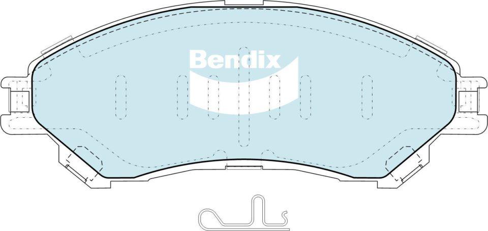 Bendix 4x4 Brake Pad Set Front DB2430 -4WD