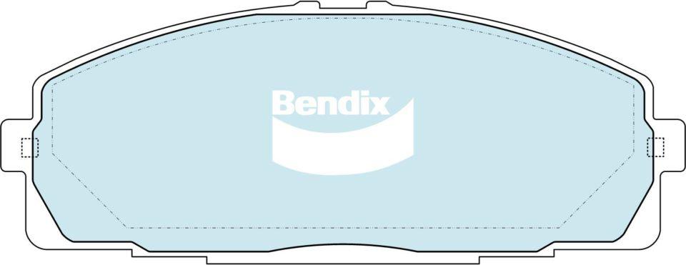 Bendix Heavy Duty Brake Pad Set Front DB2482 HD
