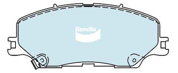 Bendix 4x4 Brake Pad Set DB2533 4WD