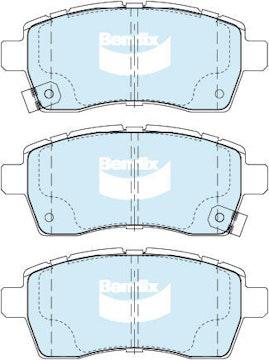 Bendix General CT Brake Pad Set Front DB2542 GCT
