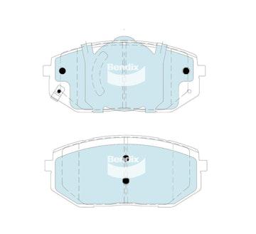 Bendix 4x4 Brake Pad Set DB2611 4WD