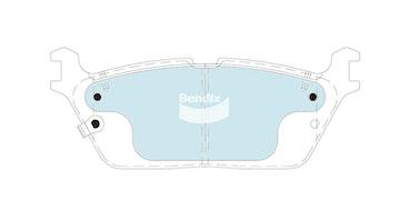 Bendix 4x4 Brake Pad Set DB2636 4WD
