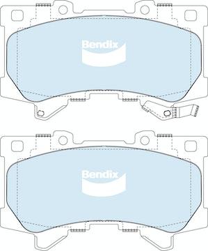 Bendix Heavy Duty Brake Pad Set Front DB2639 HD