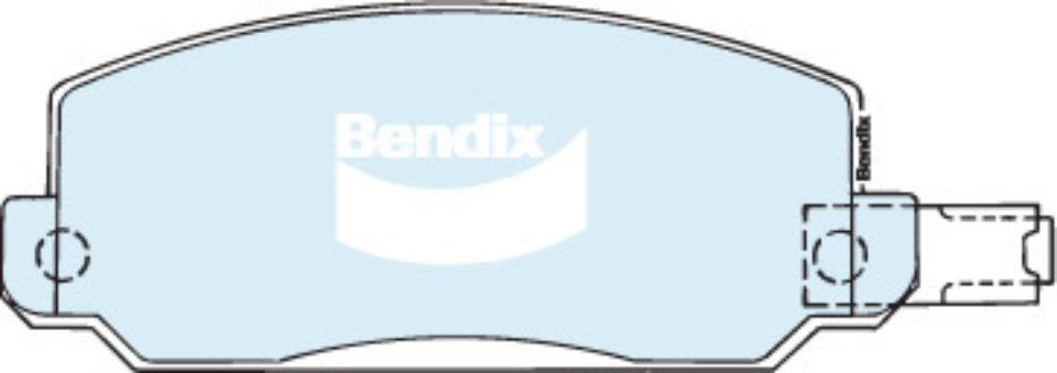 Bendix General CT Brake Pad Set Front DB358 GCT