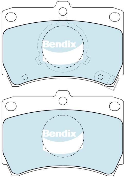 Bendix Heavy Duty Brake Pad Set Front DB406 HD