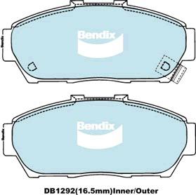 Bendix Heavy Duty Brake Pad Set Front DB1292 HD