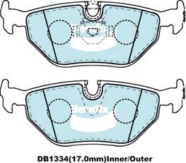 Bendix Ultimate Brake Pad Set Rear DB1334 ULT