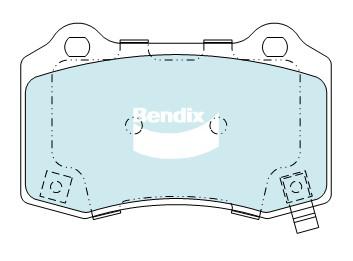 Bendix Heavy Duty Brake Pad Set Rear DB2260 HD