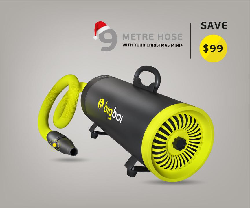 Bigboi BlowR Mini+ Drying System with 9m Bonus Hose MINI+9MOFFER