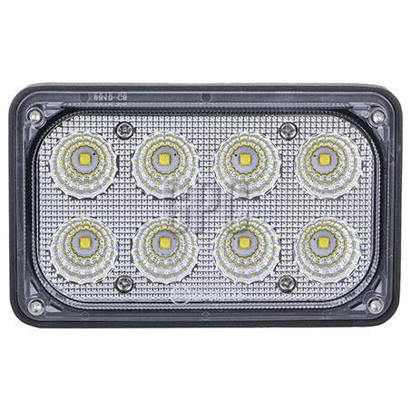 Blacktips Agricultural Rect 8 LED Work Light 28W Flood Beam 123x77x53mm BLB0528
