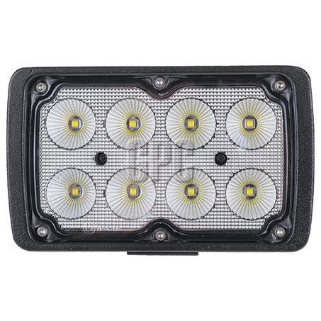 Blacktips Agricultural Rect 8 LED Work Light 40W Flood Beam 92x152x70mm BLB0545H