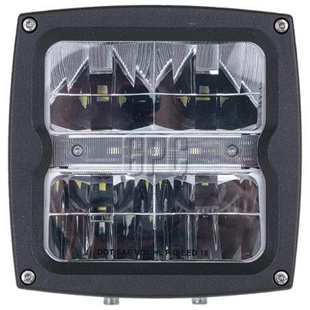 Blacktips Industrial Comb Headlight 38/20W Hi/Low 20/1.5W Indicator/Park 60deg 229x150x80mm BLBHL10