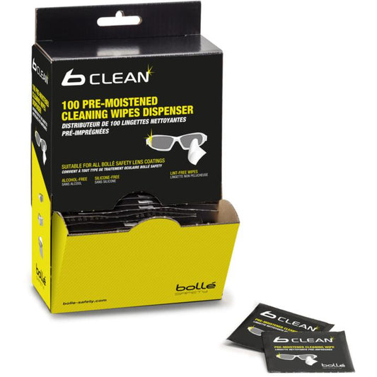 Bolle Aust B-Clean Pre-Moistured Cleaning Wipes Dispenser 290g (Pack of 100) PACW100
