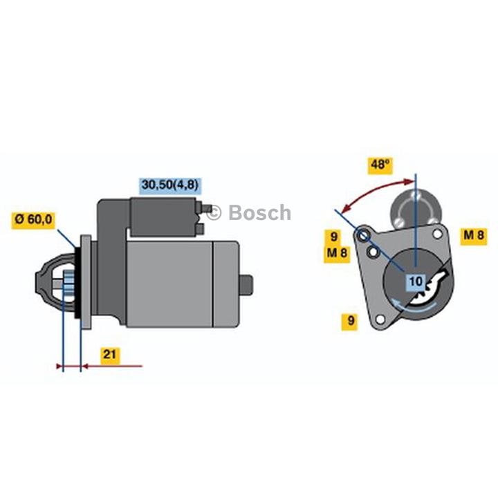 Bosch Starter Motor 0 001 106 405