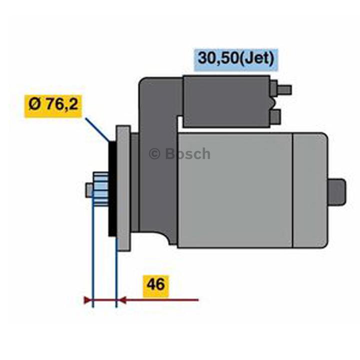 Bosch Starter Motor 0 001 121 412