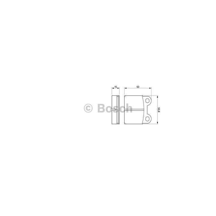 Bosch Blue Line Brake Pad Set Rear BP493
