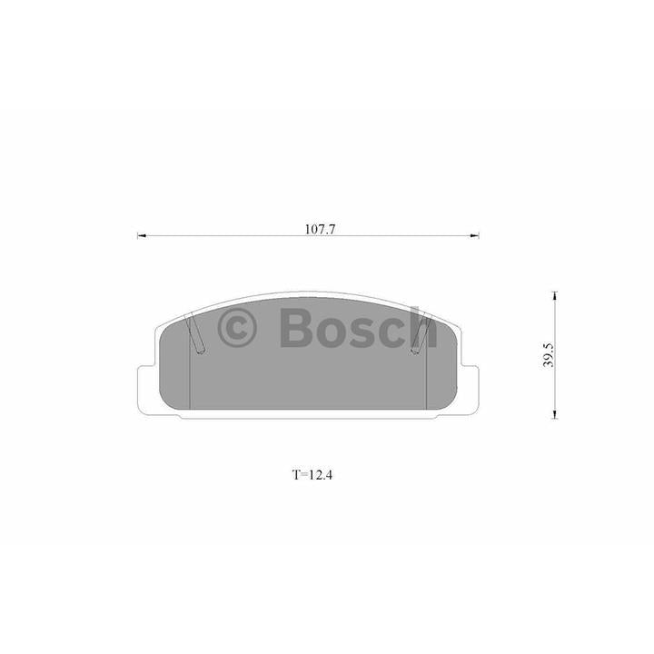 Bosch Blue Line Brake Pad Set Rear DB417BL