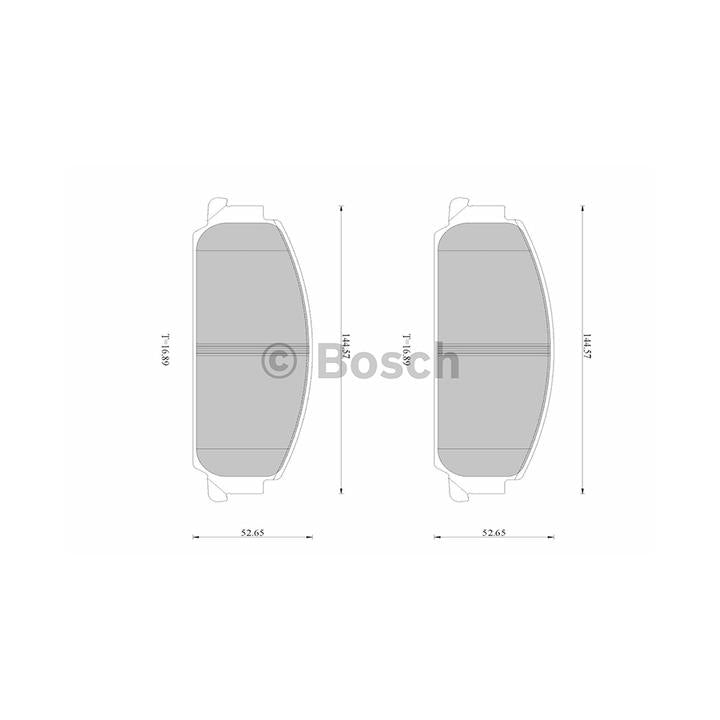 Bosch Blue Line Brake Pad Set Front DB1765BL