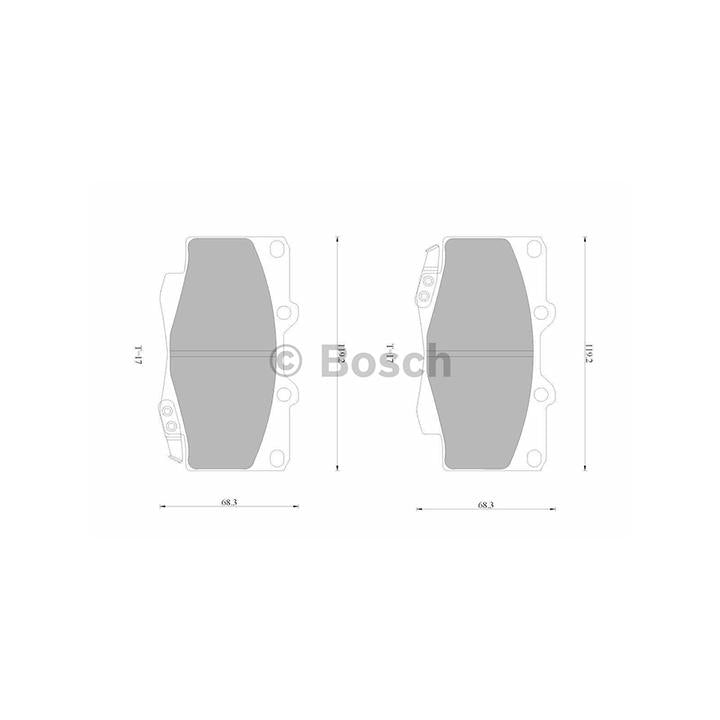 Bosch Blue Line Brake Pad Set Front DB1739BL