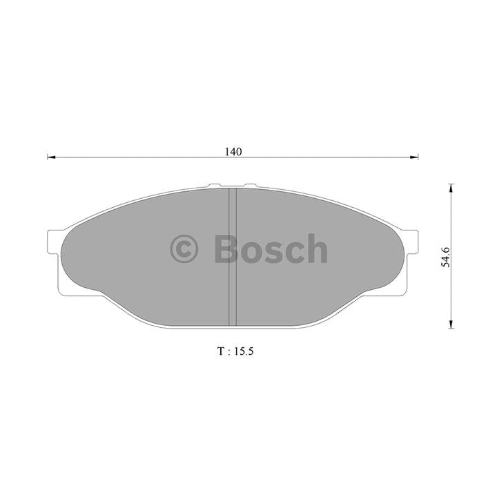 Bosch Blue Line Brake Pad Set Front DB1205BL