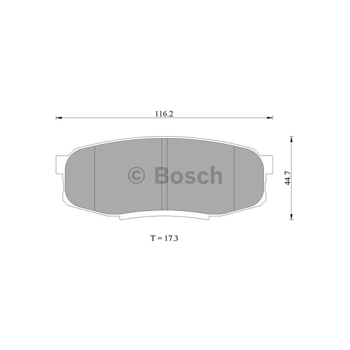 Bosch Blue Line Brake Pad Set Rear DB1857BL