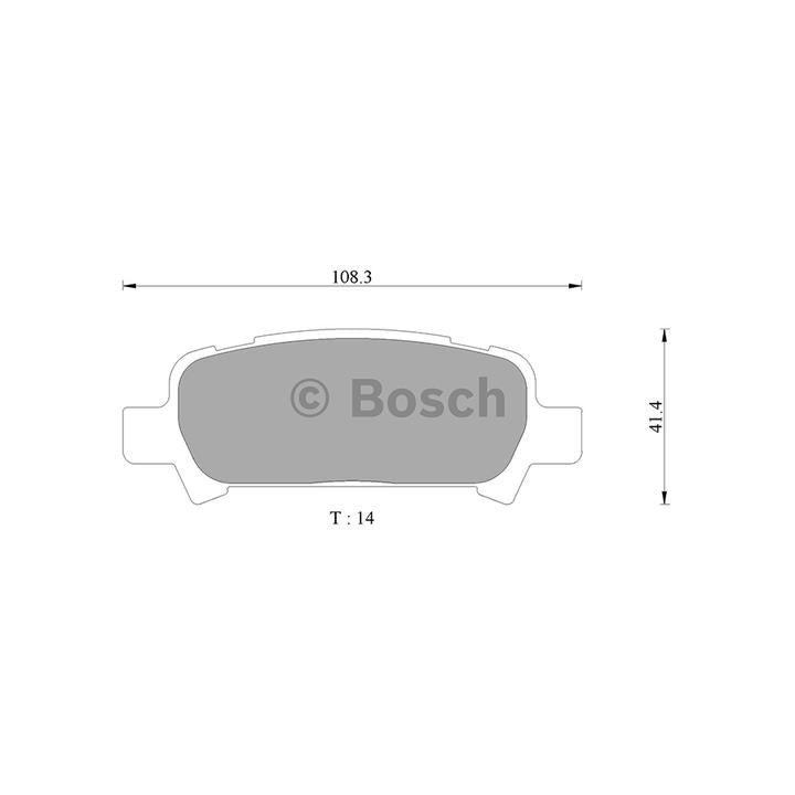 Bosch Blue Line Brake Pad Set Rear DB1379BL