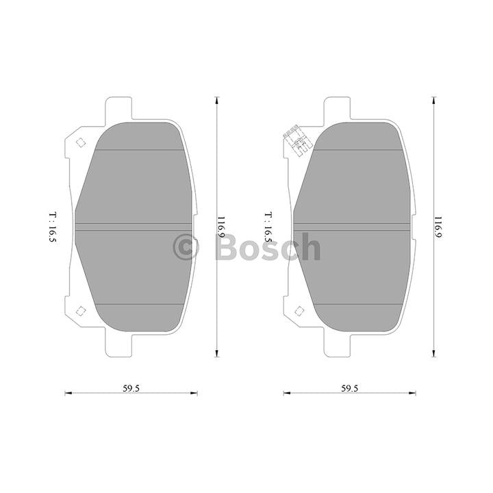 Bosch Blue Line Brake Pad Set Front DB1752BL