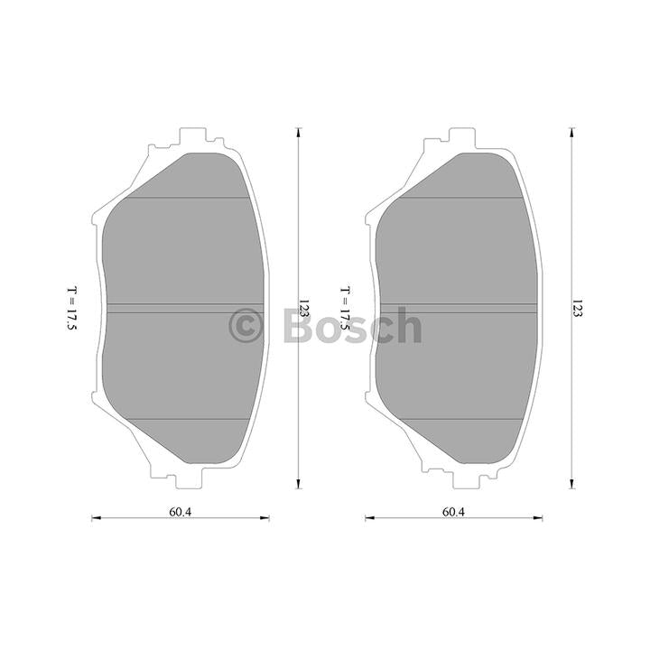 Bosch Blue Line Brake Pad Set Front DB1432BL
