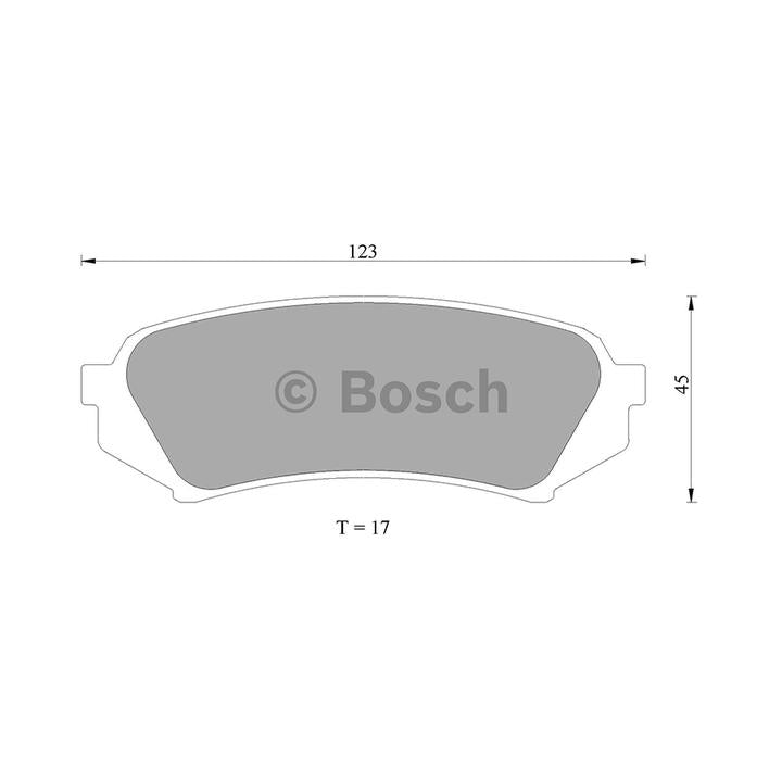 Bosch Blue Line Brake Pad Set Rear DB1383BL