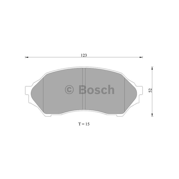 Bosch Blue Line Brake Pad Set Front DB1358BL