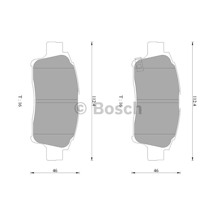 Bosch Blue Line Brake Pad Set Front DB1378BL