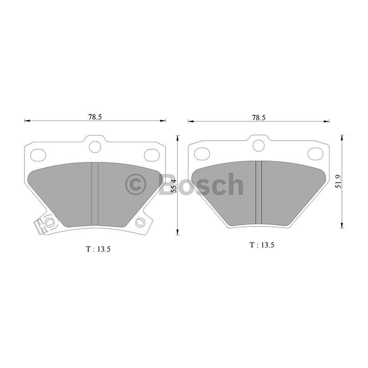 Bosch Blue Line Brake Pad Set Rear DB1429BL