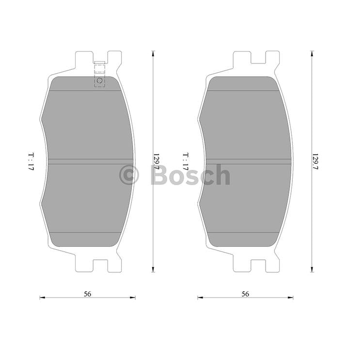 Bosch Blue Line Brake Pad Set Front DB1787BL
