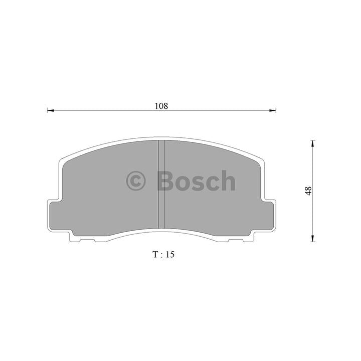 Bosch Blue Line Brake Pad Set Front DB1103BL