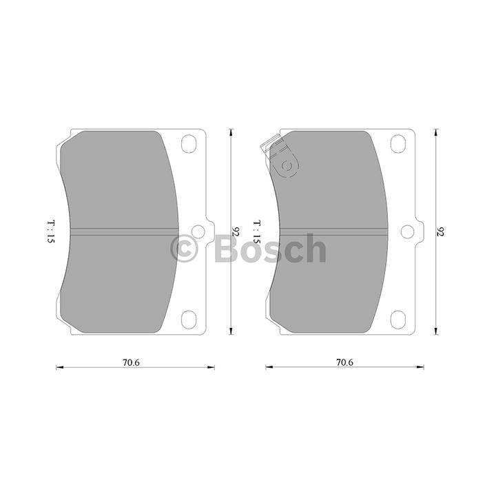Bosch Blue Line Brake Pad Set Front DB1177BL