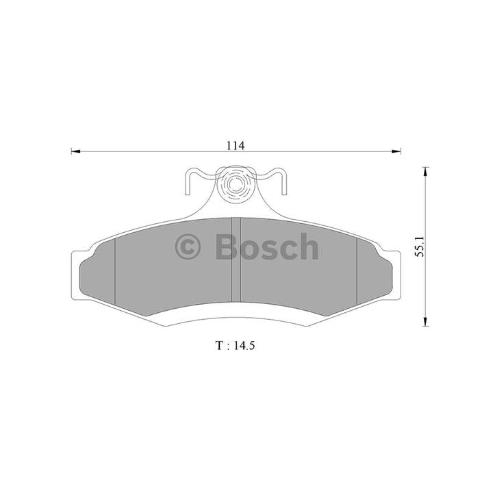 Bosch Blue Line Brake Pad Set Rear DB1204BL