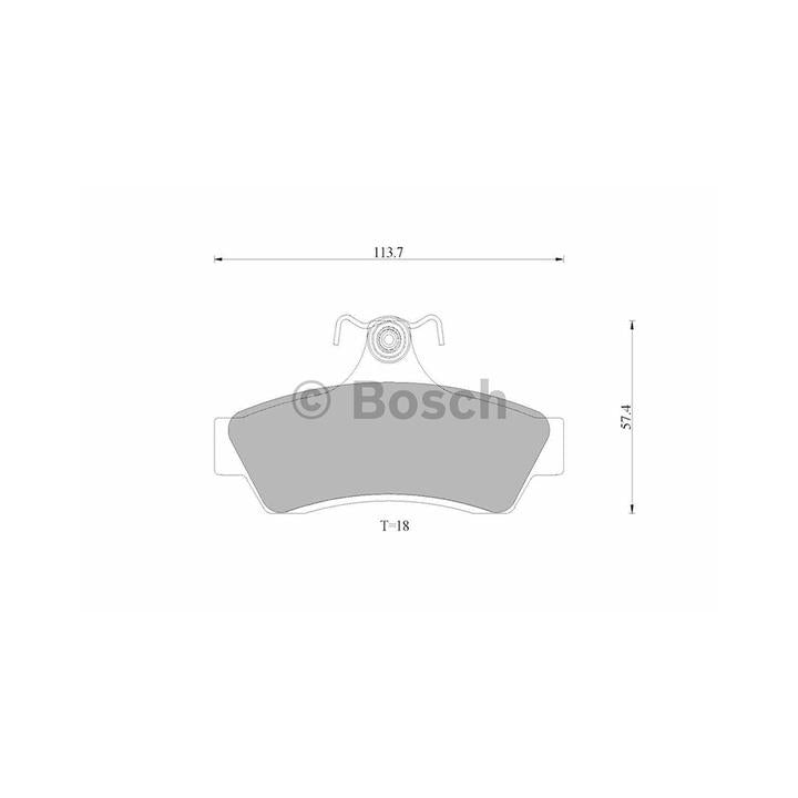 Bosch Blue Line Brake Pad Set Rear DB1332BL