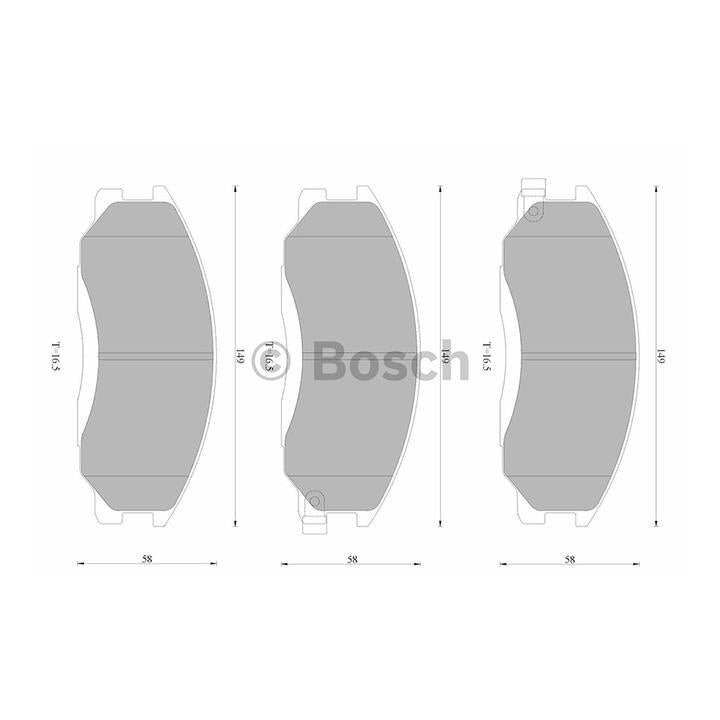 Bosch Blue Line Brake Pad Set Front DB1450BL
