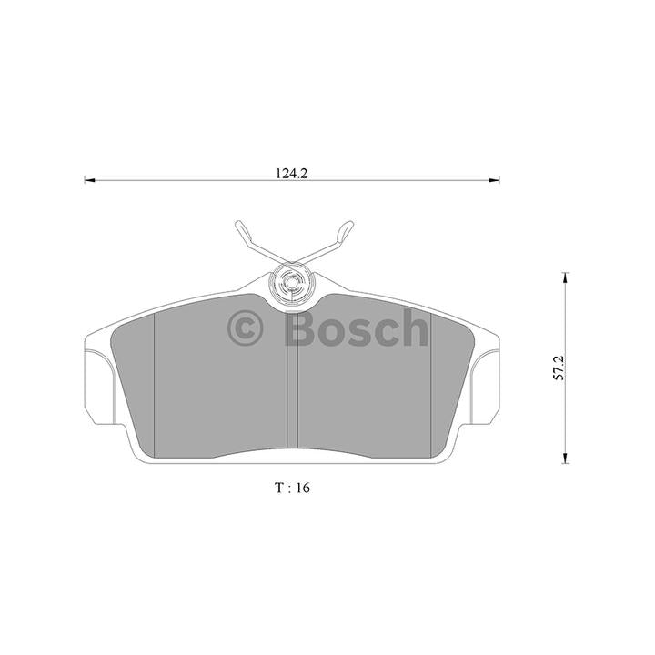 Bosch Blue Line Brake Pad Set Front DB1761BL