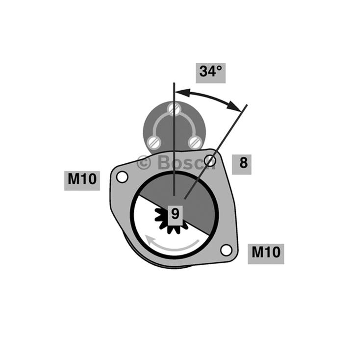 Bosch Starter Motor 0 001 107 442