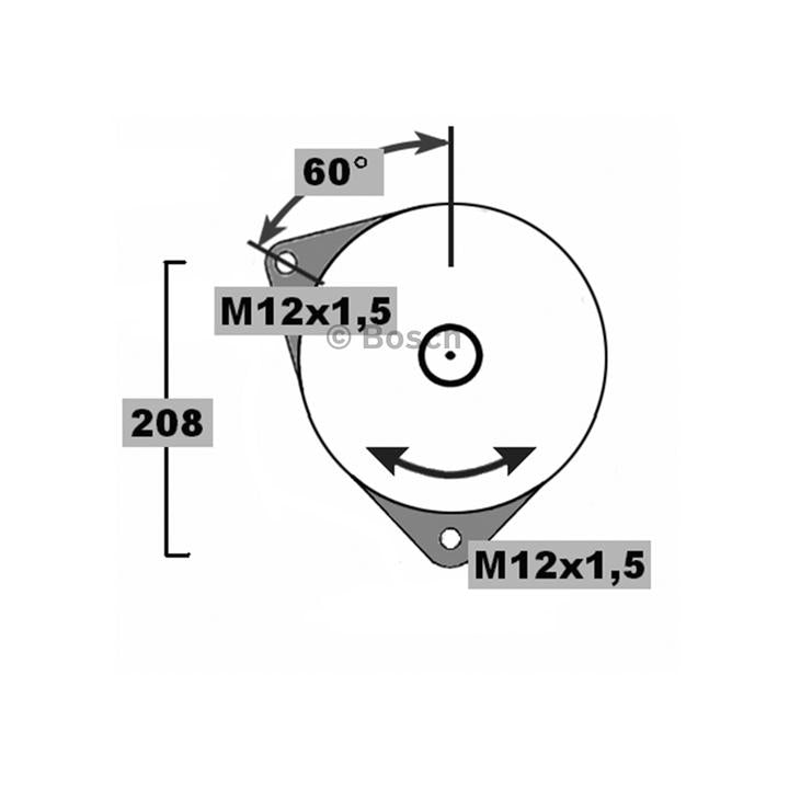Bosch Alternator 1 986 A00 007