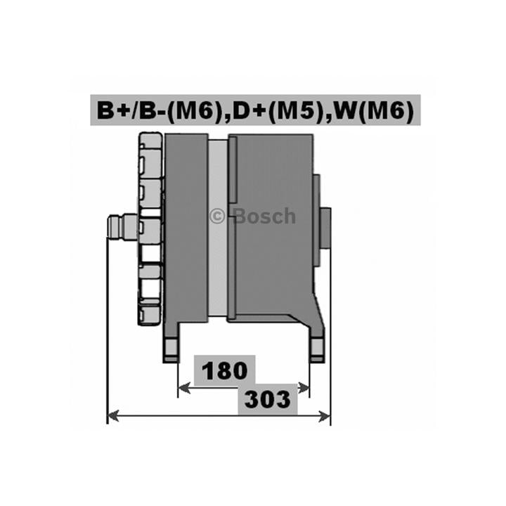 Bosch Alternator 1 986 A00 007