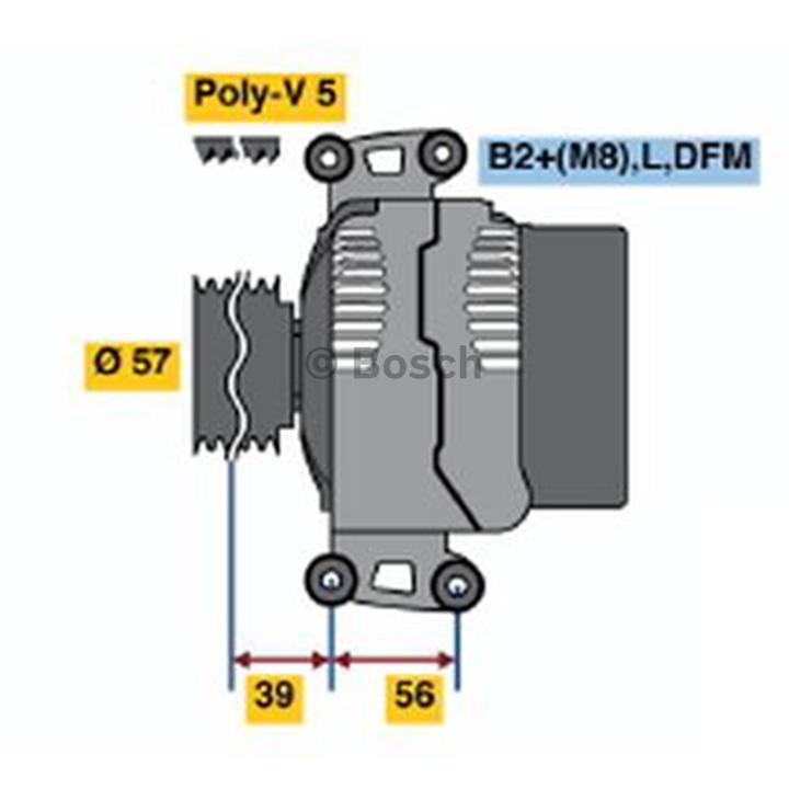 Bosch Alternator 0 124 425 053