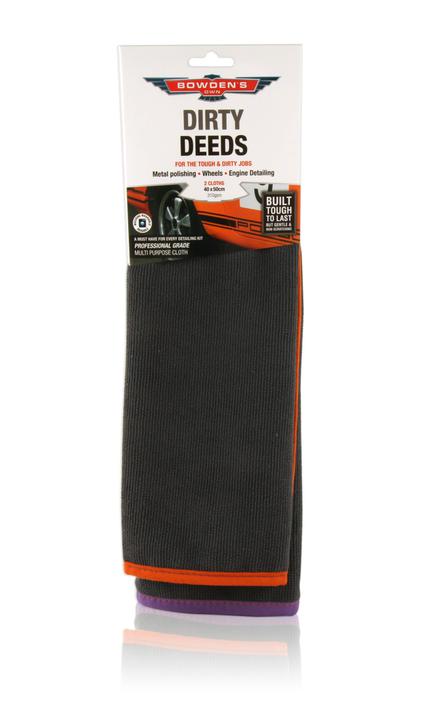 Bowden's Own Dirty Deeds Multi-Purpose Microfibre Cloth 2 Pack