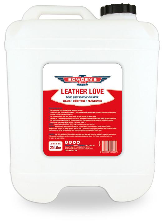 Bowden's Own Leather Love Clean & Conditioner 20L