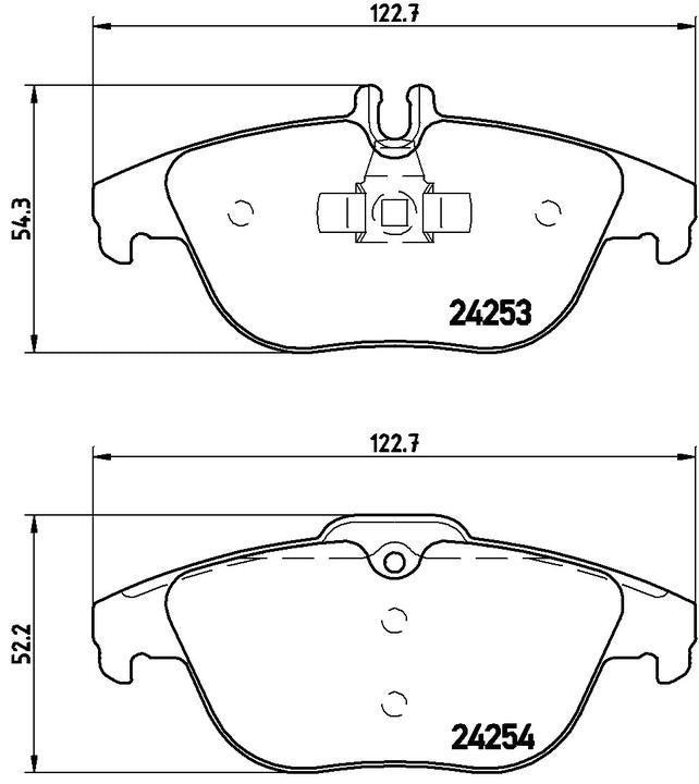 Brembo Brake Pad Rear Set (Low-Met) P50068