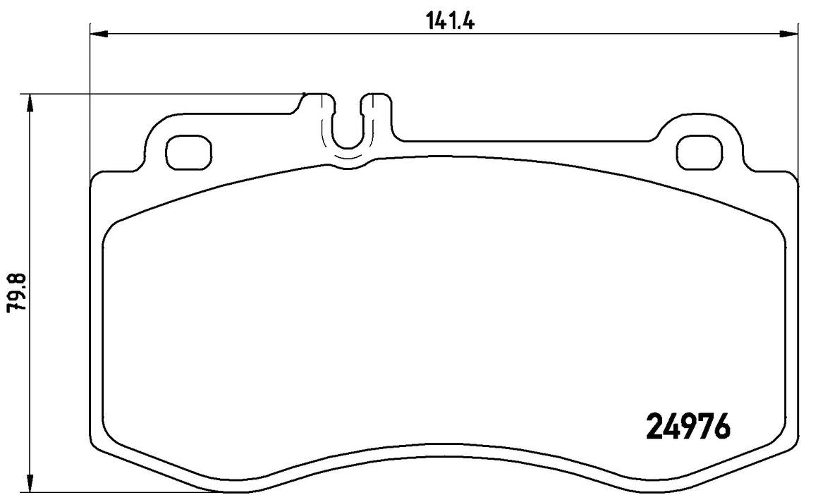 Brembo Brake Pad Set (Low-Met) P50087