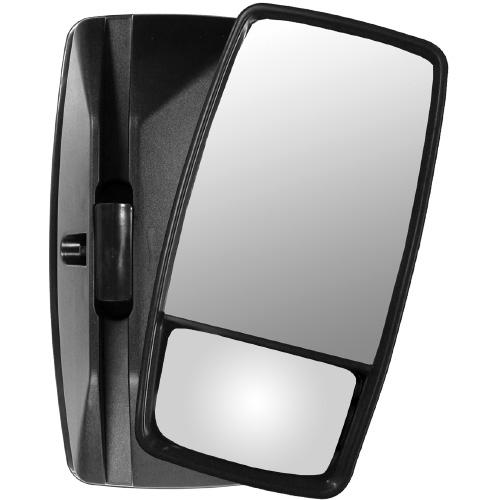 Britax Mirror Head Split Glass Flat/Convex 380x195mm LH Mount (Suits 19mm Arm) 147380SL