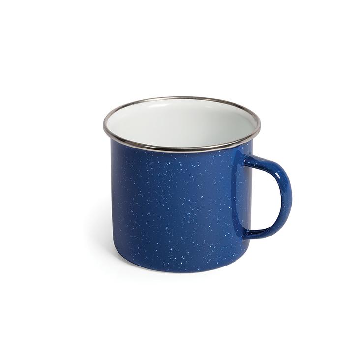 Campfire Enamel Mug 9cm Blue with Stainless Steel Rim 727012